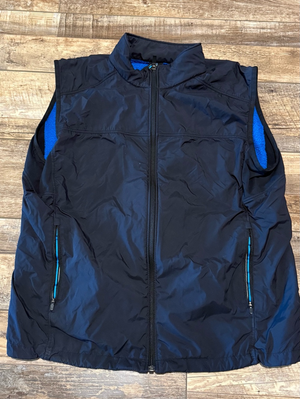Kuhl Brand Navy Performance Zip-Up Vest - Blue Lining